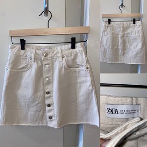 Beige Khaki Zara Skirt